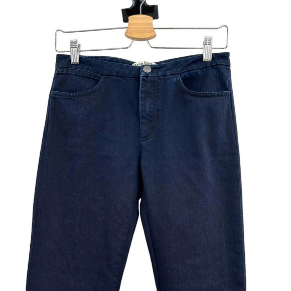 Acne Studios Tucker Raven Jeans Skinny Denim Dark Wash Blue Size 38 US 6 28 29 - Picture 3 of 9